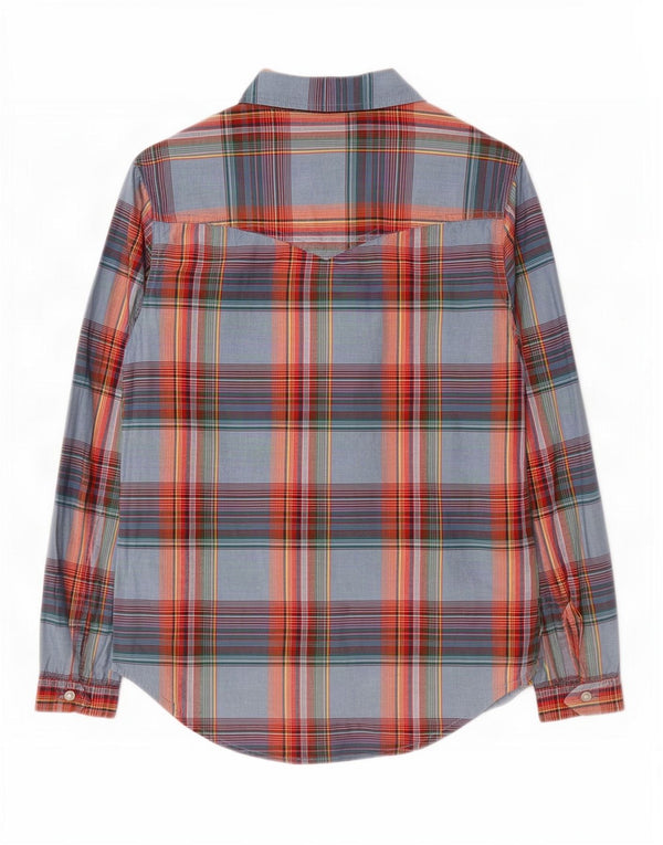 Wrangler Dame Loose Fit skjorte UK 6 XS Flerfarvet ternet bomuld
