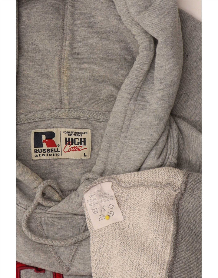 Russell Athletic Herre Grafisk Sweatshirt Jumper Stor Grå Bomuld