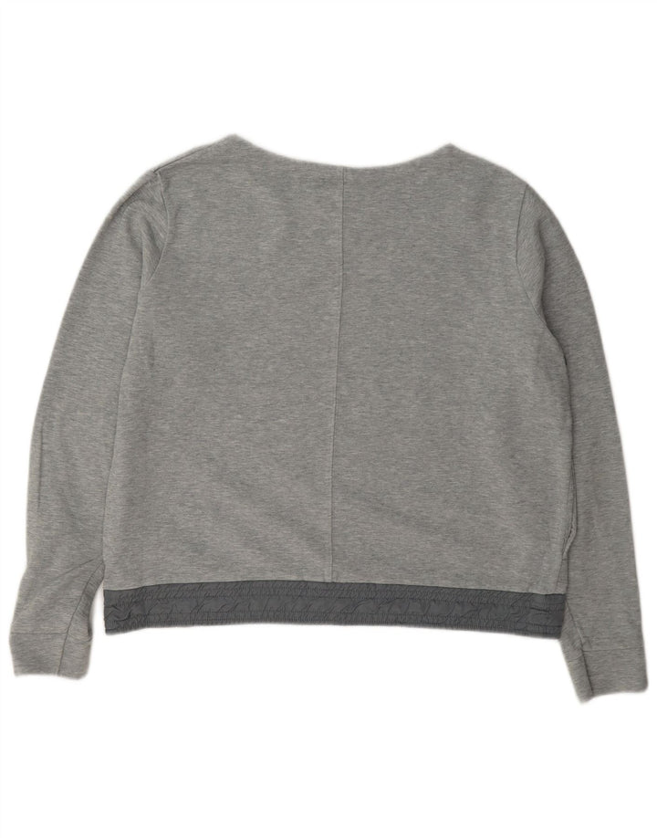 Nike Dame Sweatshirt Jumper UK 18 XL Grå Bomuld