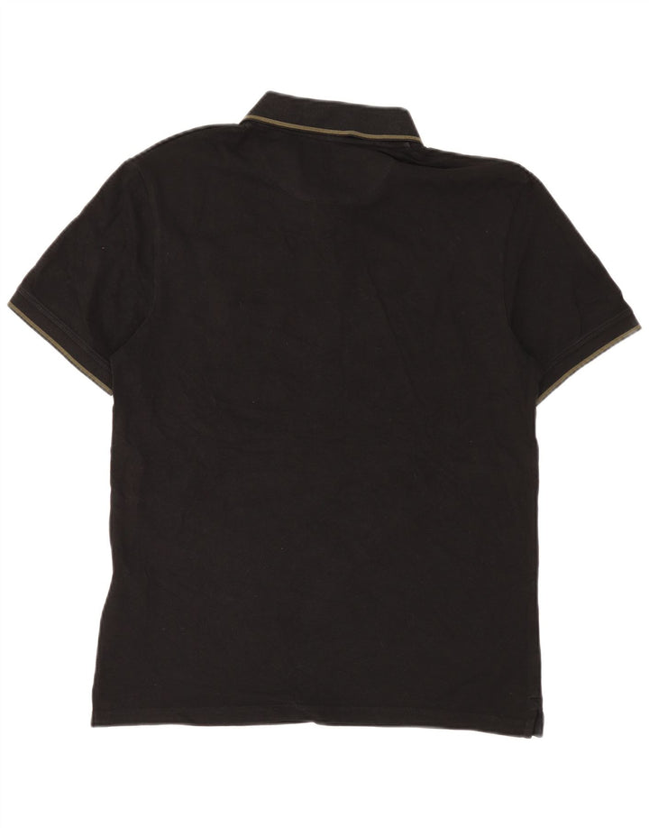 Lyle & Scott herre poloskjorte medium sort bomuld