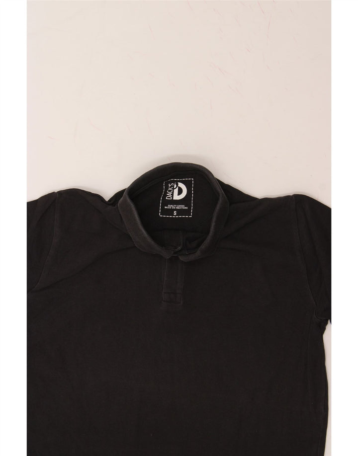 DACK'S Mens Polo Shirt Small Black Cotton Vintage Dack's and Second-Hand Dack's from Messina Hembry 