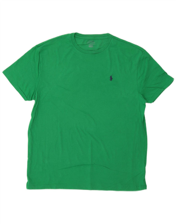 POLO RALPH LAUREN Herre Classic Fit T-Shirt Top Stor Grøn Bomuld