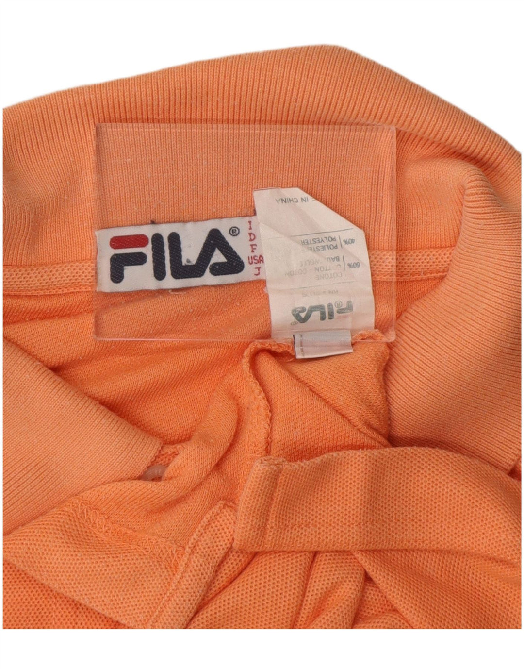Fila Herre Polo Shirt IT 54 XL Orange Bomuld