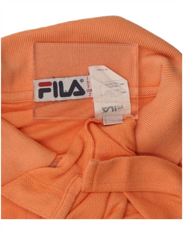 Fila Herre Polo Shirt IT 54 XL Orange Bomuld