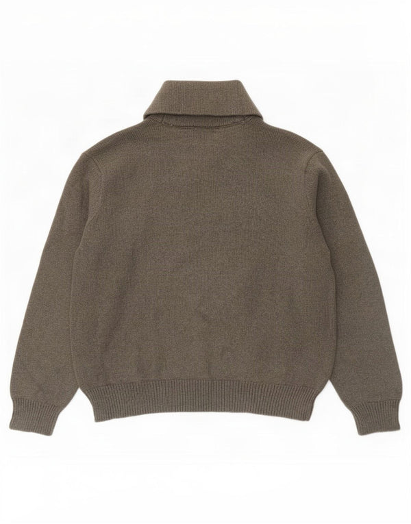 Polo Ralph Lauren Dame Shawl Neck sweater UK 18 XL Grå Bomuld