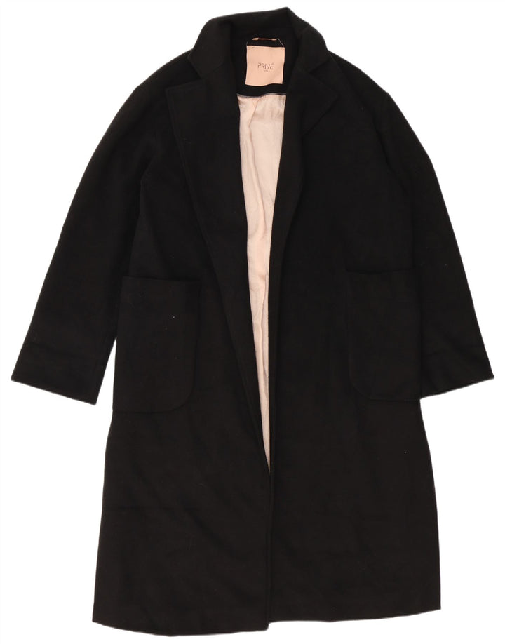 Prive Womens Open Oversized Overfrakke IT 42 Medium Black