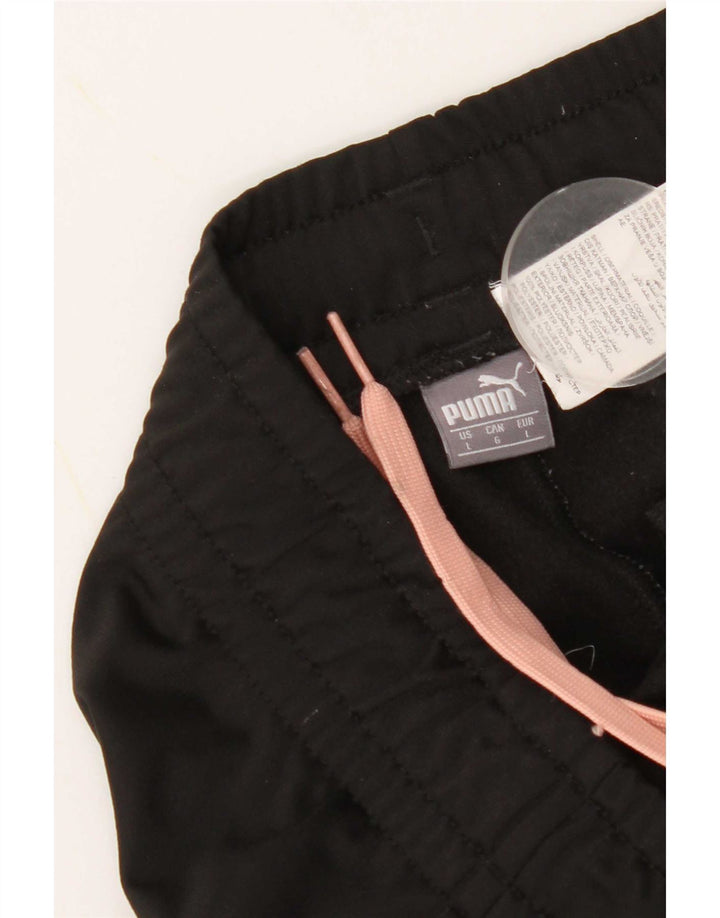 Puma træningsdragt bukser til kvinder UK 16 Large Black Polyester