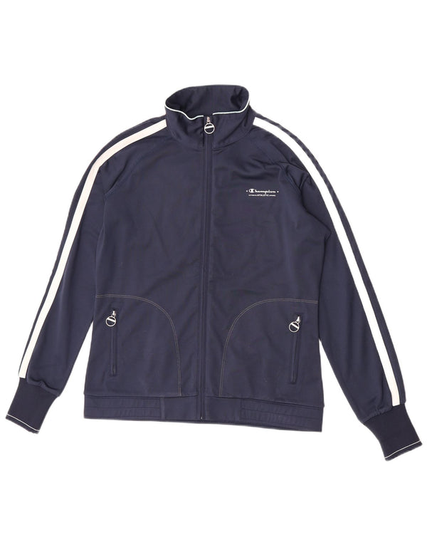 Champion Womens Heritage Træningsdragt Topjakke UK 16 Large Navy Blue