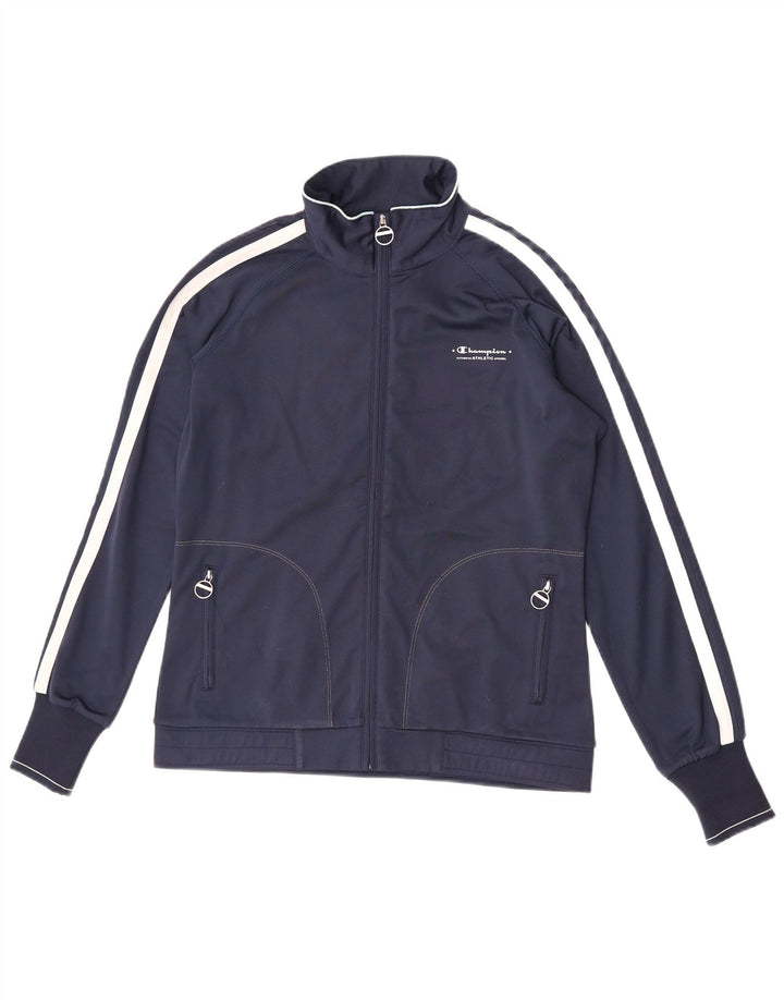 Champion Womens Heritage Træningsdragt Topjakke UK 16 Large Navy Blue