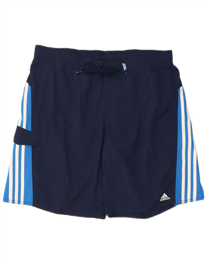 Adidas badeshorts til mænd XL marineblå nylon