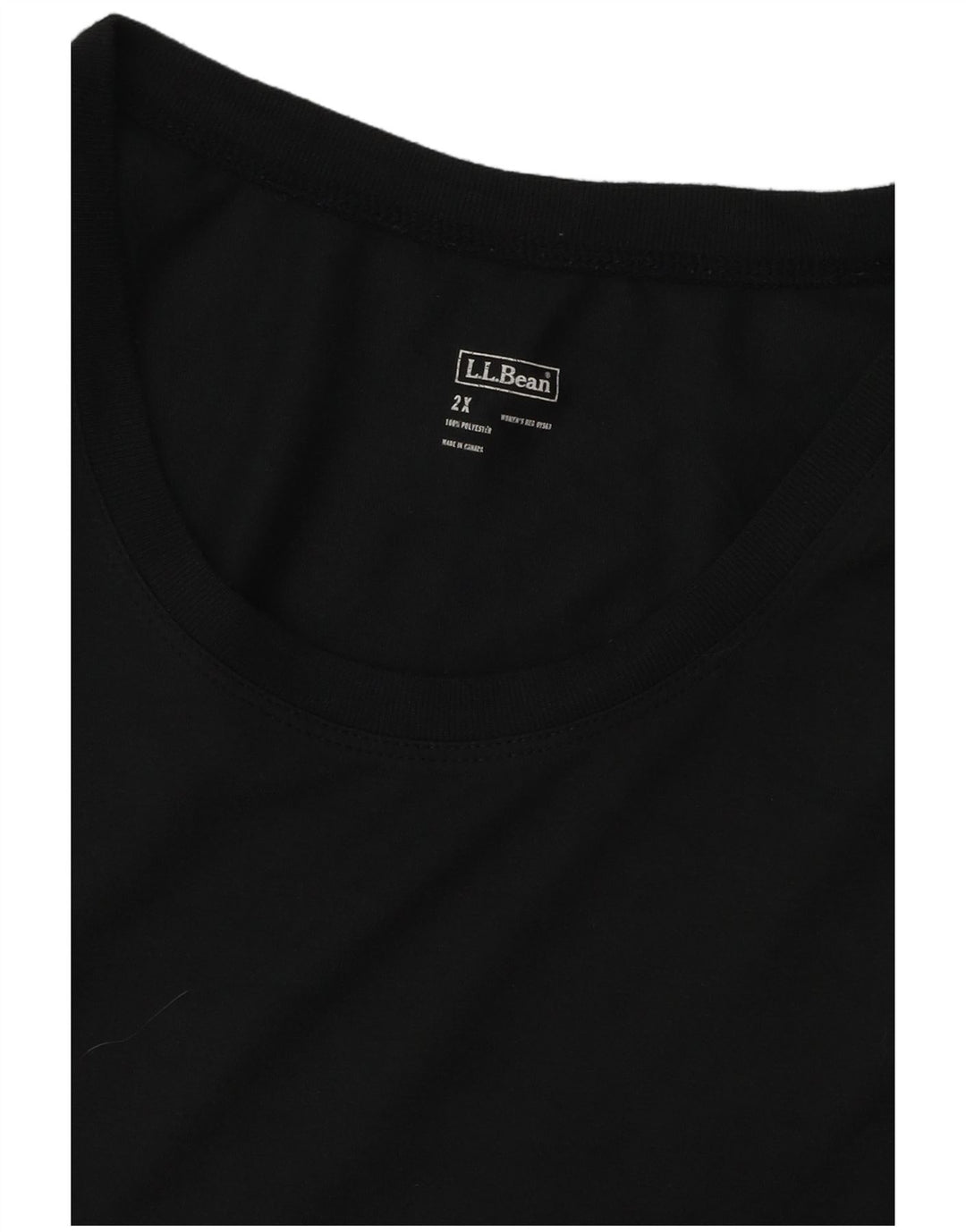 L.L.Bean Damevest Top UK 20 2XL Sort Polyester