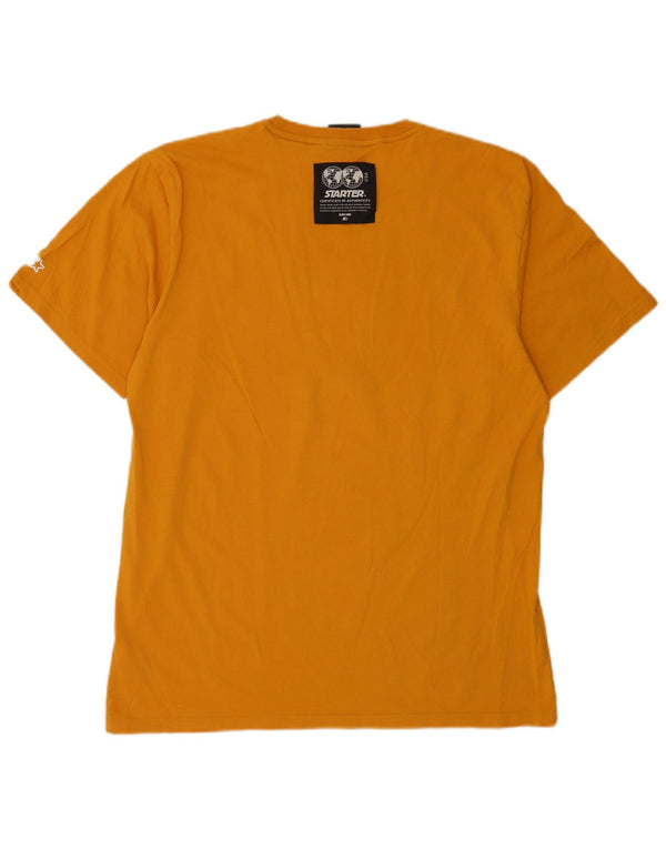 Starter Herre Grafisk T-Shirt Top 2XL Gul Bomuld