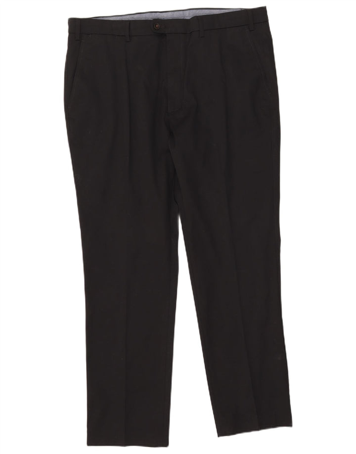 Marks & Spencer Herre Slim Fit Suit Bukser W38 L29 Sort Bomuld
