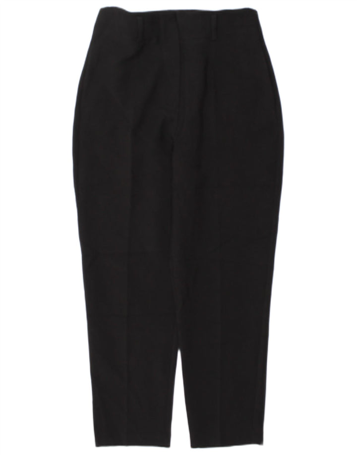 Zara Dame tilspidsede Casual Bukser Medium W28 L27 Sort Polyester