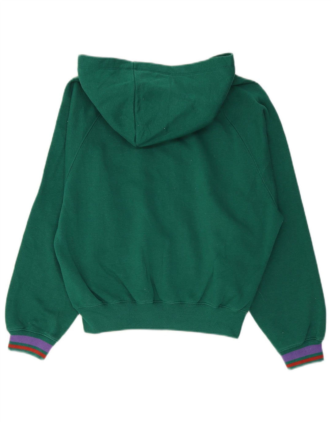 CHAMPION Dame Oversized grafisk hættetrøje Sweater med lynlås UK 10 Lille Grøn