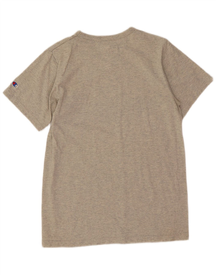 Champion Herre grafisk T-shirt Top Lille grå Flecked Bomuld