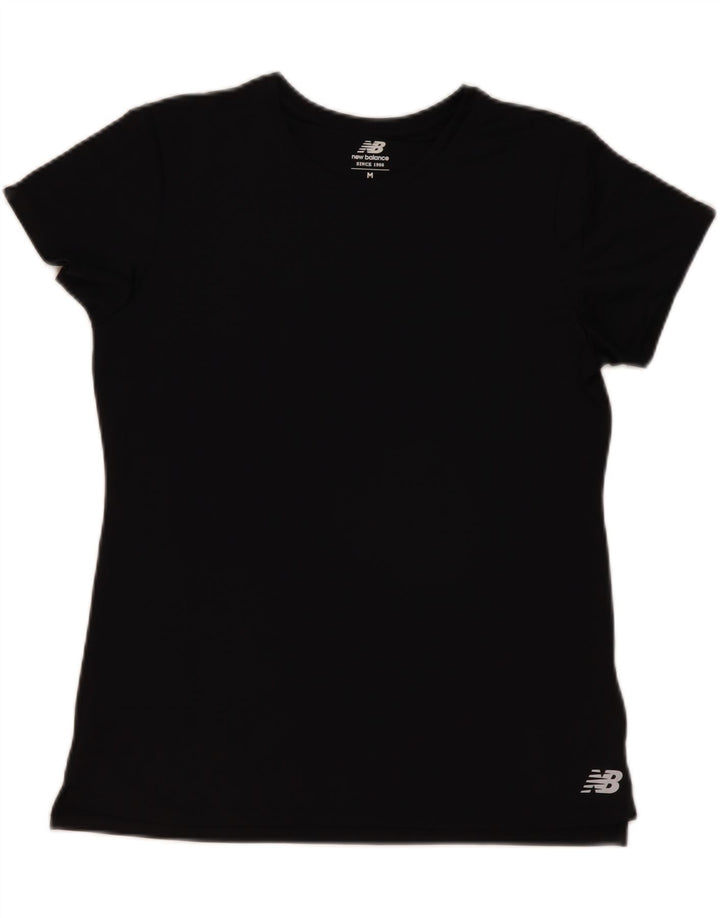 New Balance Dame T-Shirt Top UK 14 Medium Sort