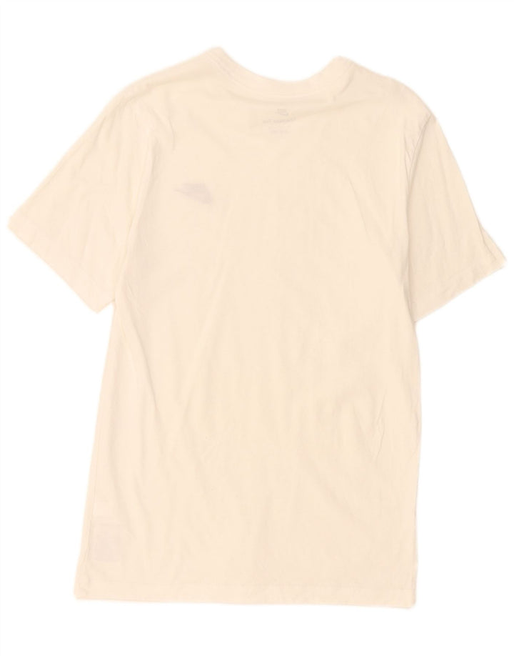 Nike T-shirt top til mænd, lille råhvid bomuld