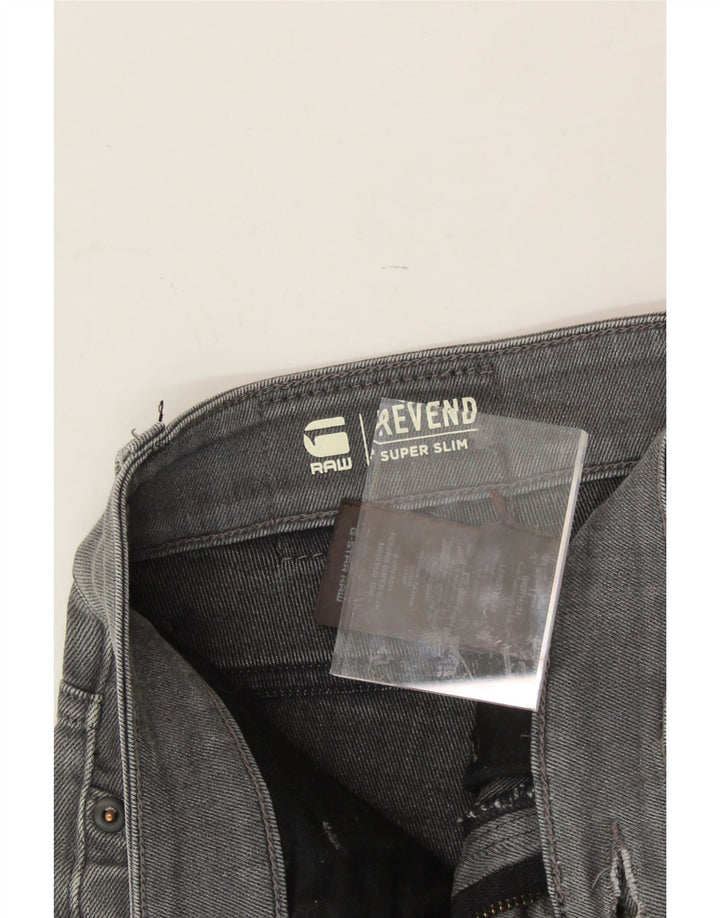 G-STAR Mens Revend Distressed Super Slim Jeans W31 L34 Grey Cotton Vintage G-Star and Second-Hand G-Star from Messina Hembry 