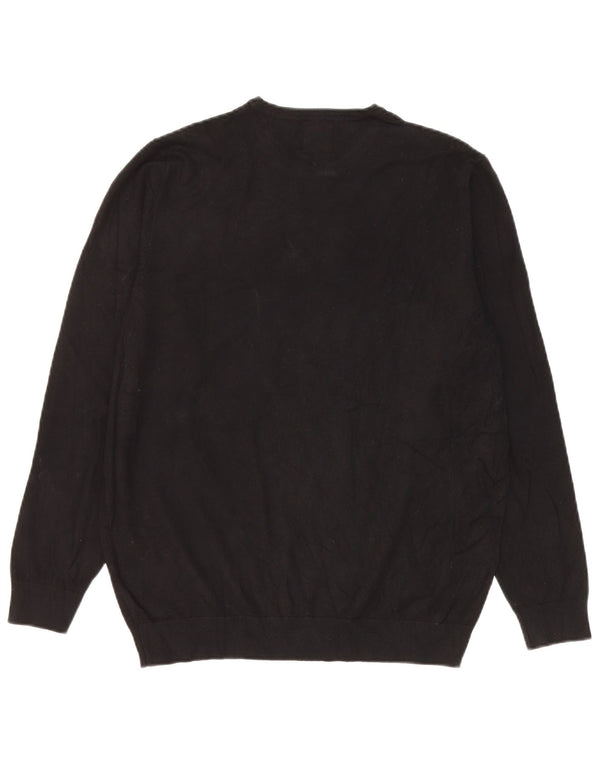 Zara Herre sweater med rund hals, medium sort