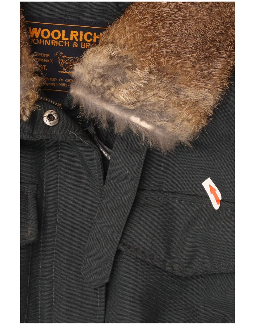 Woolrich Womens Utility Jacket UK 14 Medium Grey Nylon