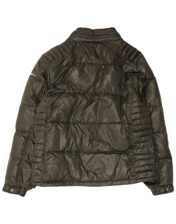 Lotto Dame Hætte Polstret Jakke UK 18 XL Khaki Polyamid
