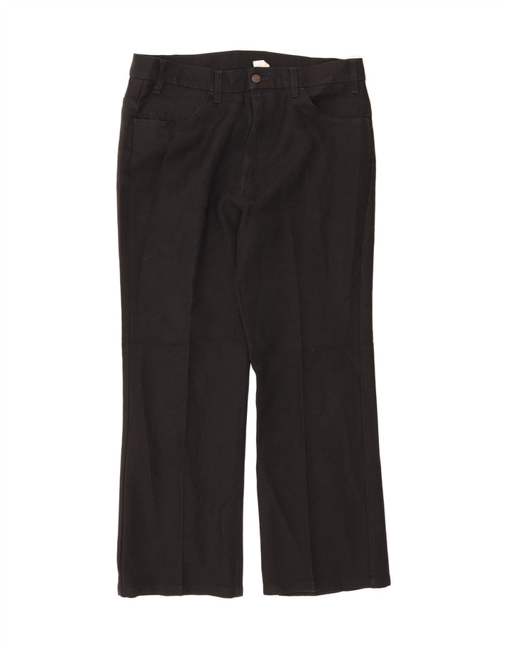 LEVI'S Mens Straight Casual Trousers W38 L29 Black Polyester Vintage Levi's and Second-Hand Levi's from Messina Hembry 