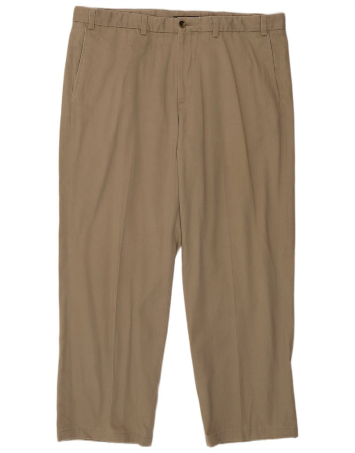 Eddie Bauer Straight Chino-bukser til mænd W40 L30 Beige