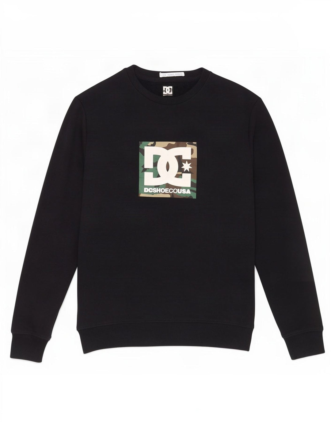 DC Herre grafisk sweatshirt jumper lille sort bomuld