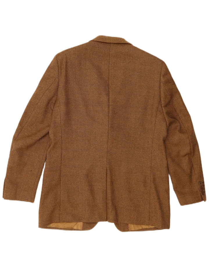 DOUGLAS Mens 2 Button Blazer Jacket UK 42 XL Brown Wool