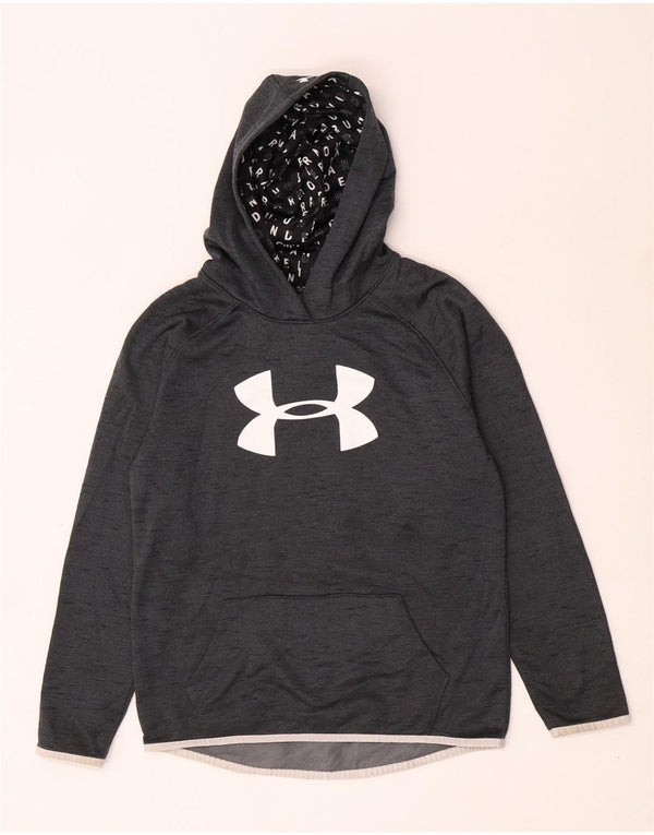 Under Armour piger grafisk hættetrøje 13-14 år XL Grå Sports