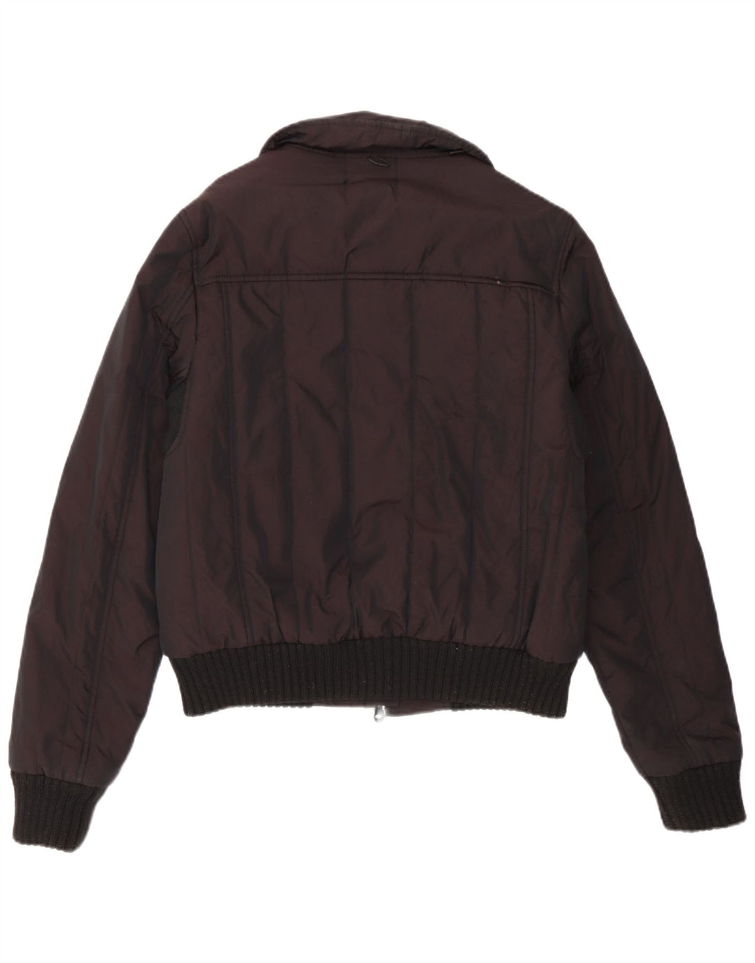 Refrigiwear Womens Bomber Jacket UK 14 Medium Burgundy Nylon