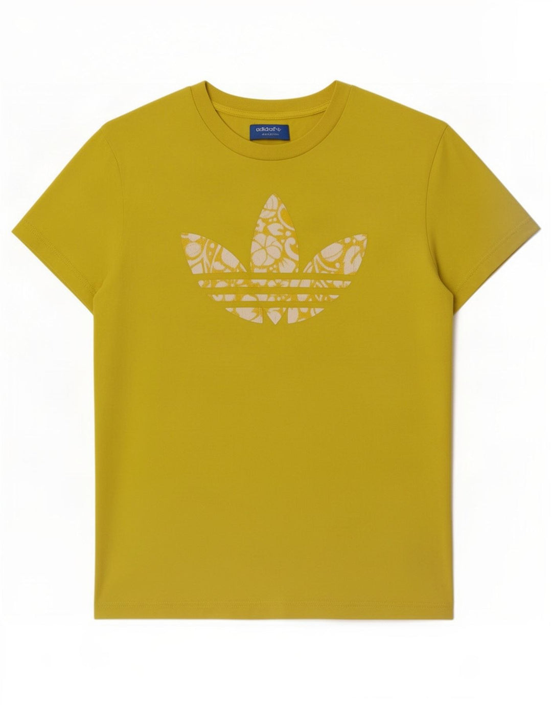 Adidas Herre grafisk T-shirt Top Medium Gul