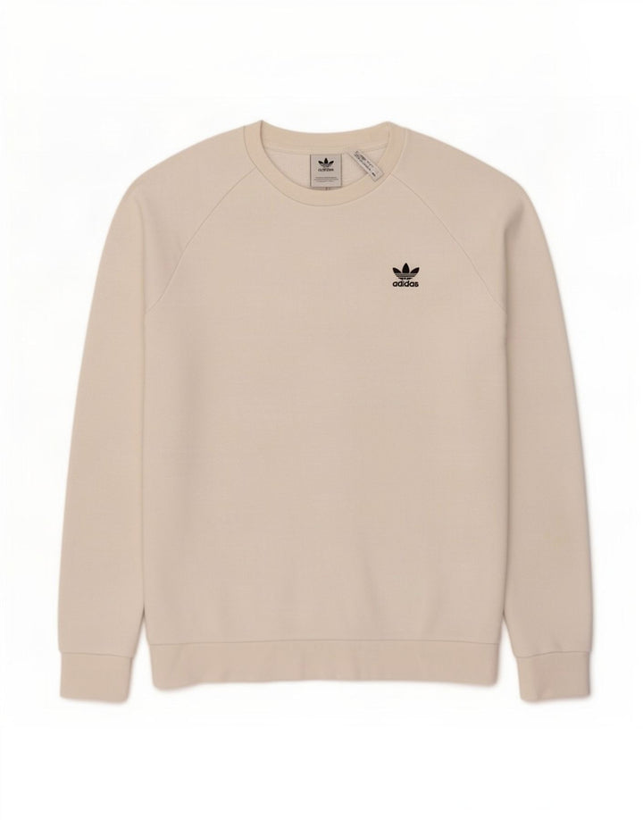 Adidas Sweatshirt Jumper Medium Hvid bomuld til mænd