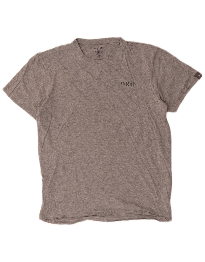 Rab Herre Grafisk T-Shirt Top Medium Grå