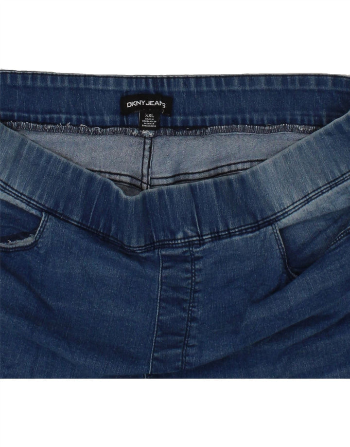 DKNY Womens Denim Shorts 2XL W40  Blue Cotton Vintage Dkny and Second-Hand Dkny from Messina Hembry 