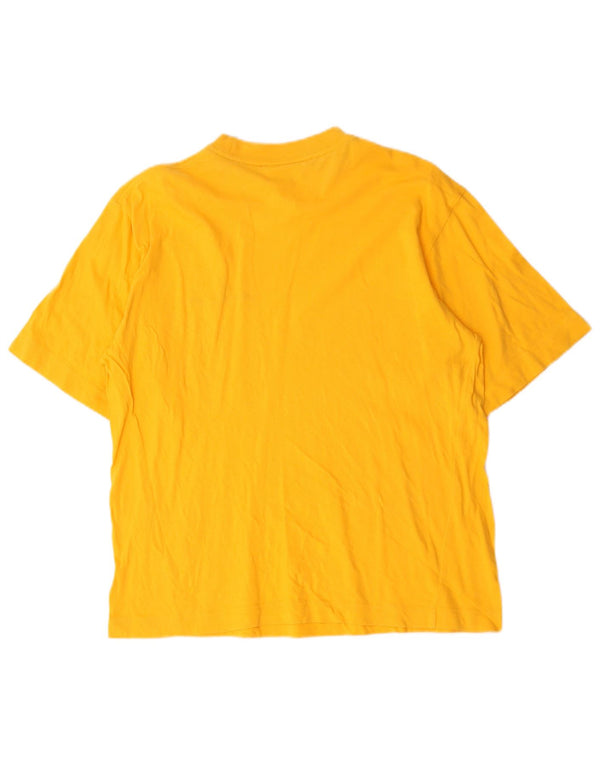 Sergio Tacchini Herre T-Shirt Top Medium Gul Bomuld