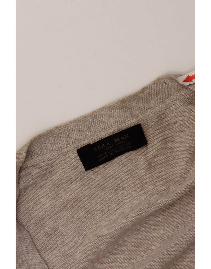 Zara Herre Cardigan Sweater XL Grå