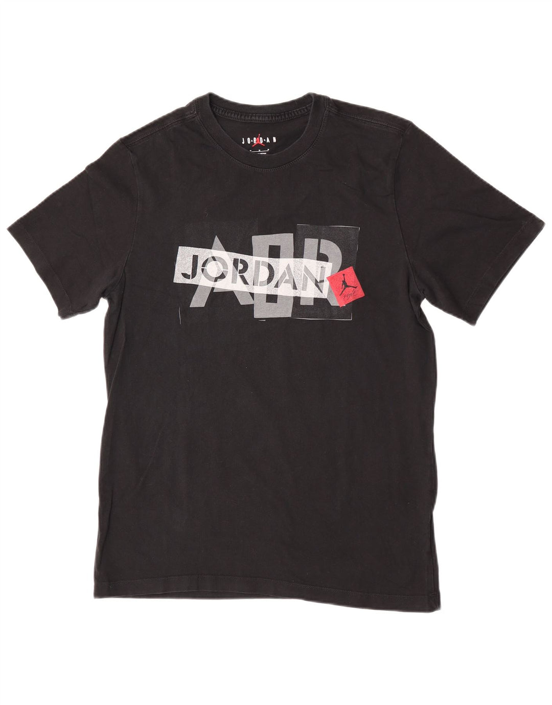 Jordan Herre Air Graphic T-Shirt Top Medium Sort Bomuld