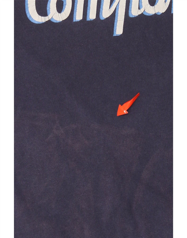 BEDSTE FIRMA Grafisk T-shirt til mænd, lille marineblå