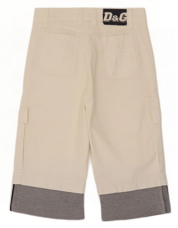 Dolce & Gabbana Boys Capri Bukser 7-8 år W22 L15 Hvid Colourblock