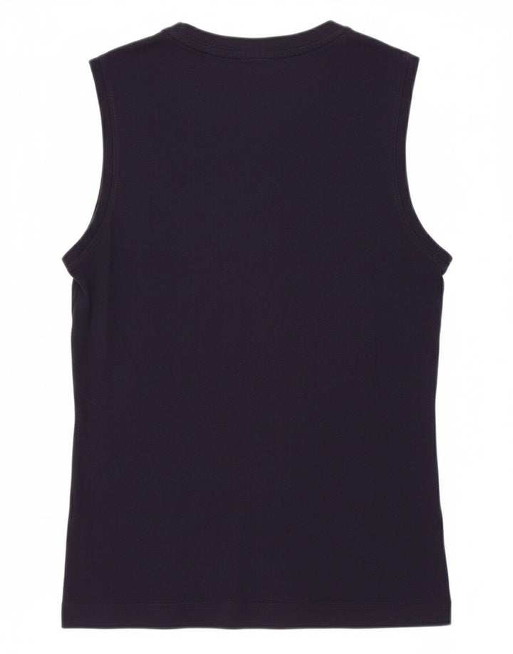 PUMA Mens Graphic Vest Top Small Navy Blue Cotton