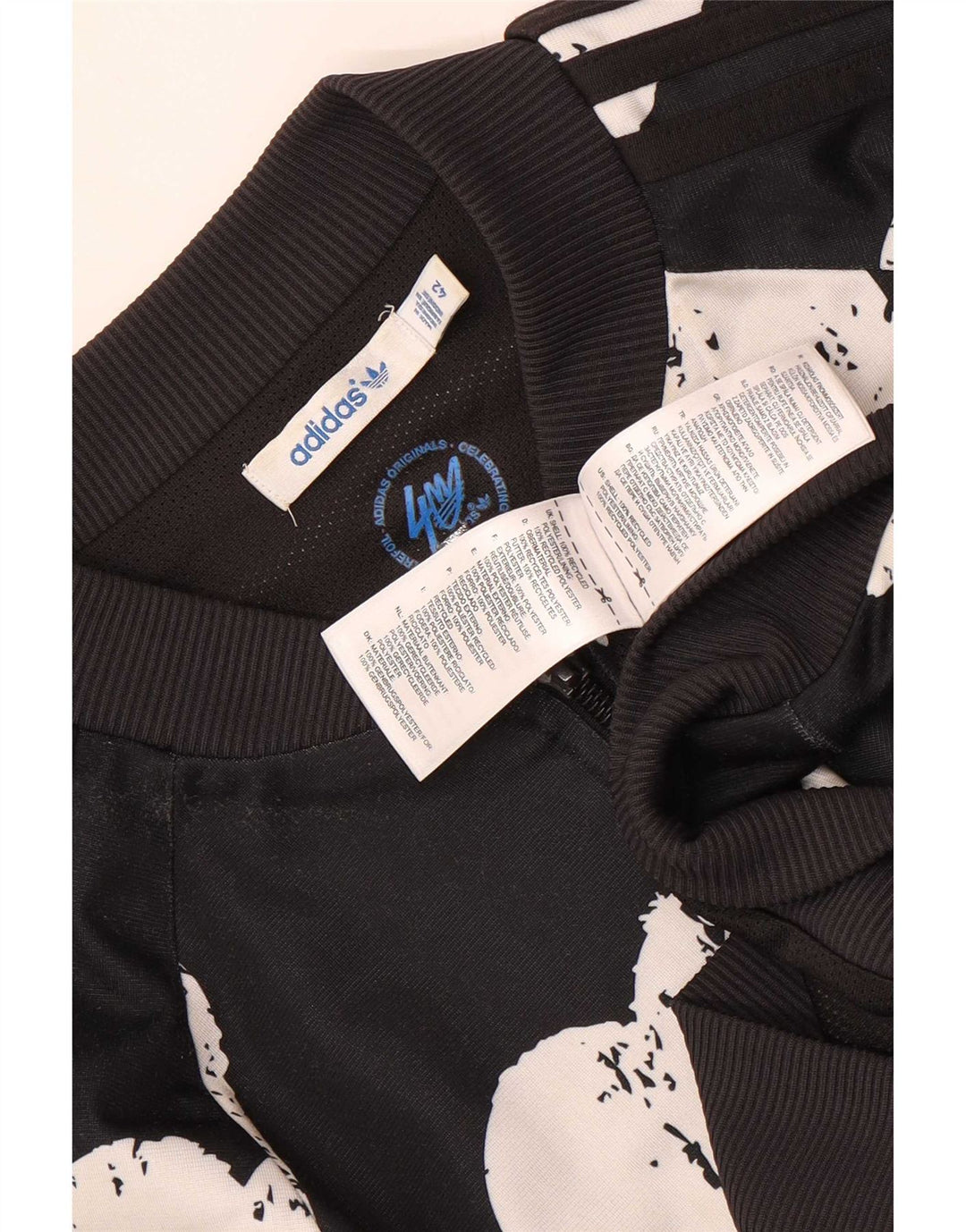 Adidas Grafisk træningsdragt topjakke til kvinder IT 42 Medium Black Heart