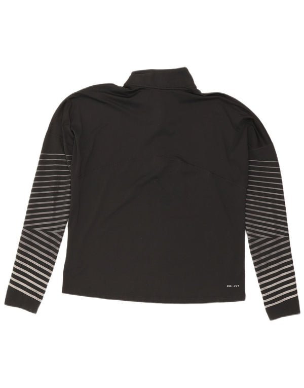 Nike Dame Dri Fit Oversized Pullover Træningsdragt Top UK 14 Medium Sort
