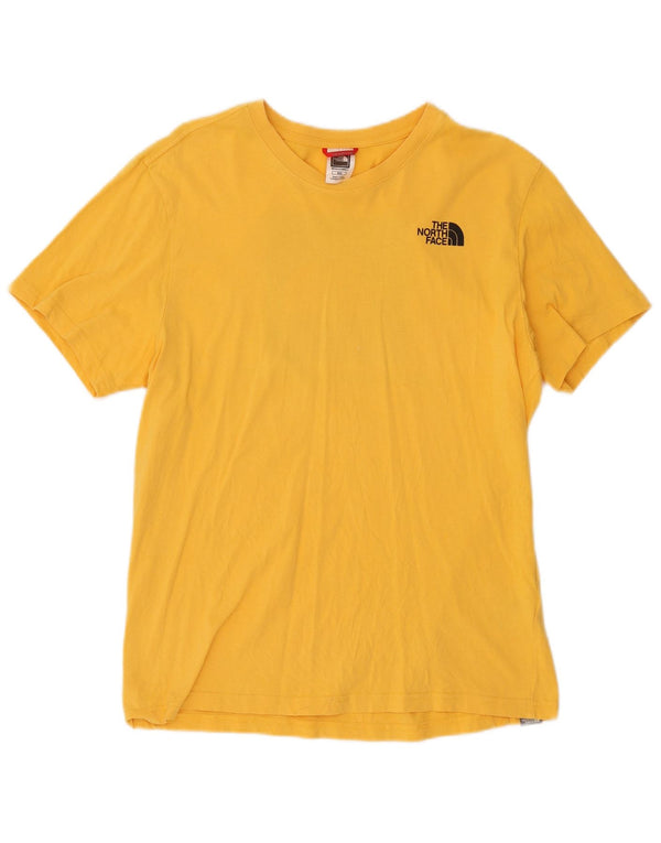The North Face Herre grafisk T-shirt Top Medium Gul Bomuld