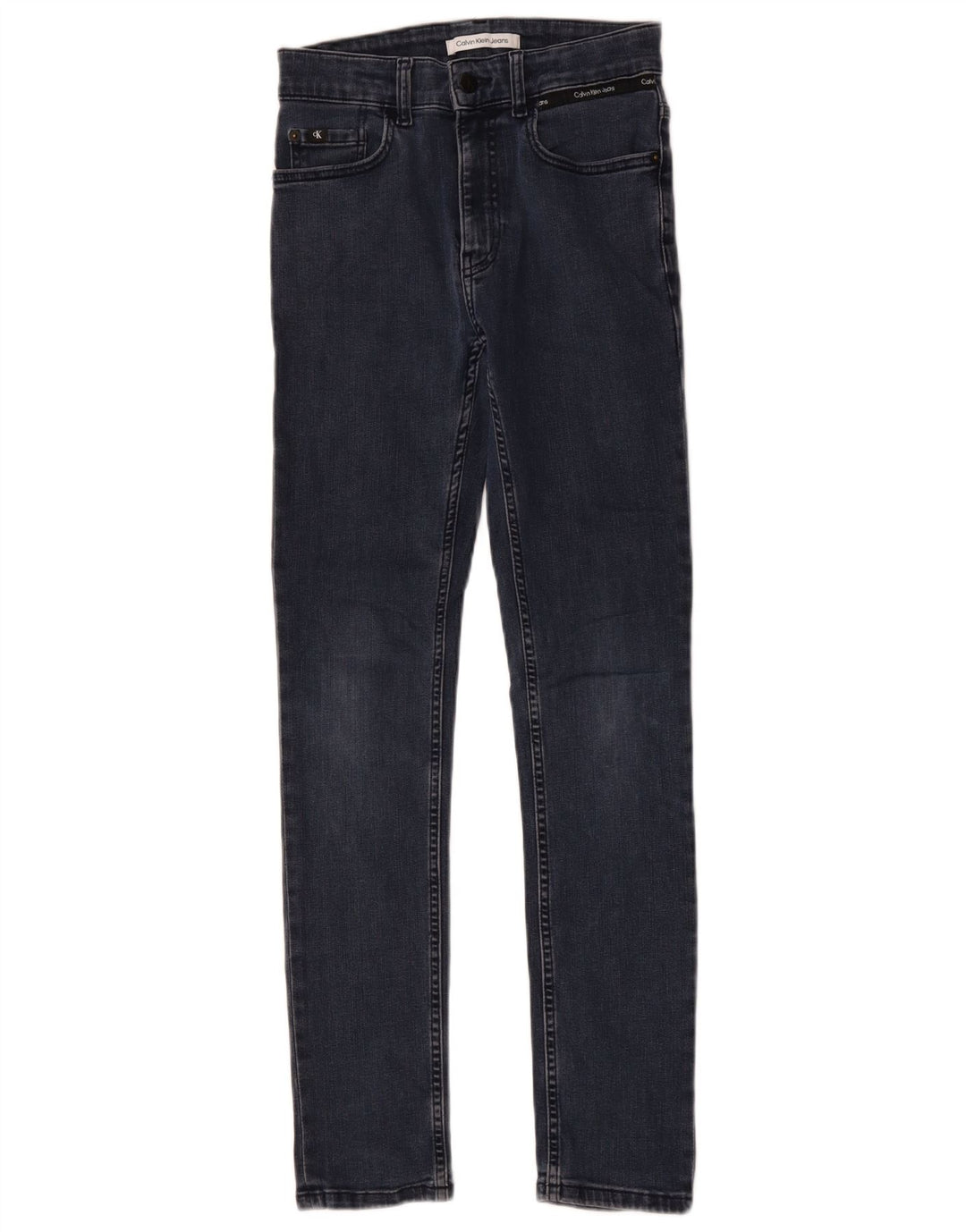 CALVIN KLEIN Piger Skinny Jeans 13-14 år W26 L29 Blå Bomuld