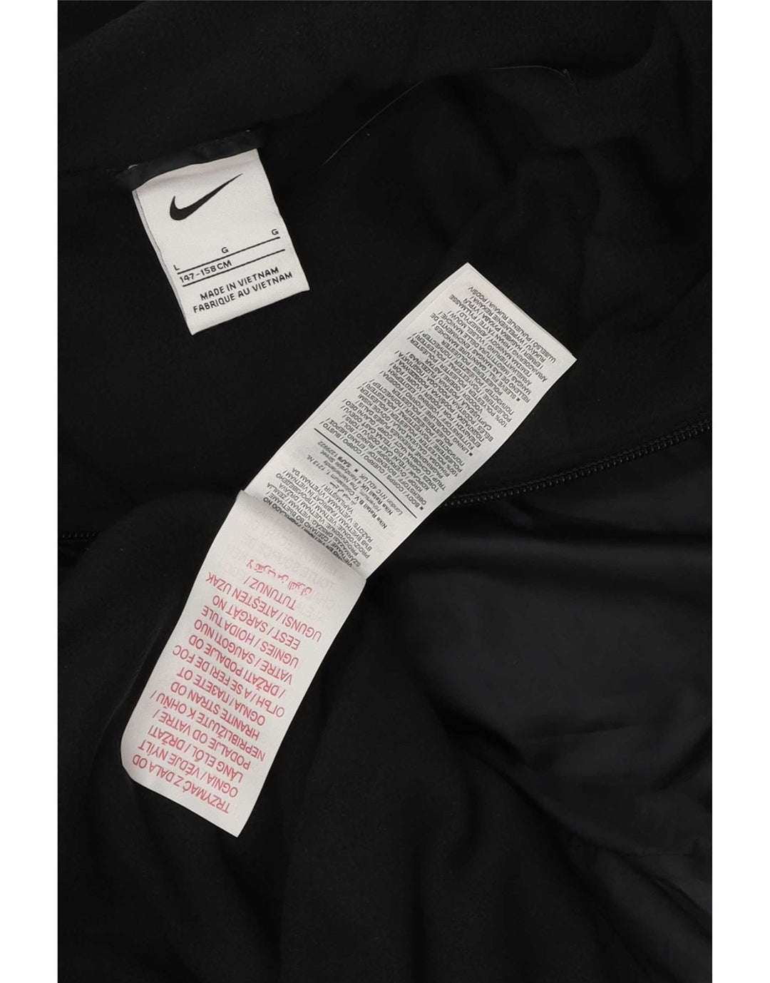 Nike Regnjakke med hætte til drenge 12-13 år Stor sort polyester