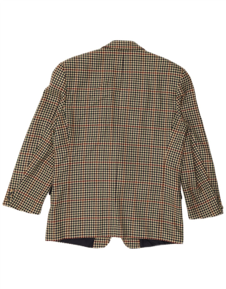 WESTBURY Blazerjakke til mænd med 2 knapper UK 40 Stor Beige Houndstooth