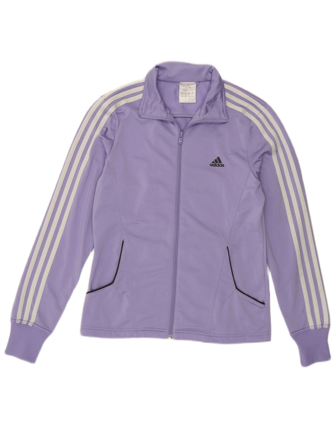 ADIDAS træningsdragt topjakke til kvinder UK 14 Medium Lilla Polyester