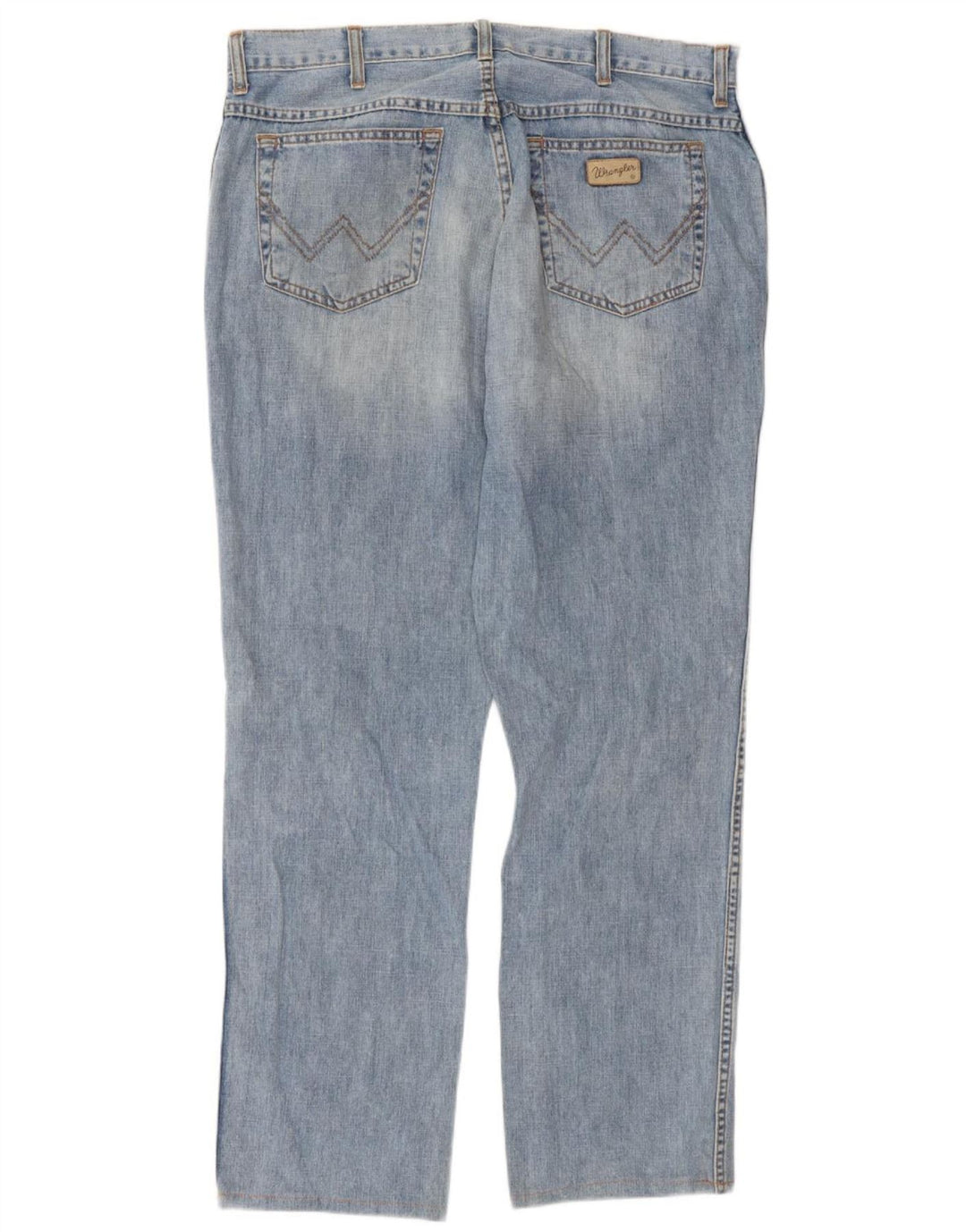Wrangler Herre Texas Straight Jeans W36 L32 Blå Bomuld